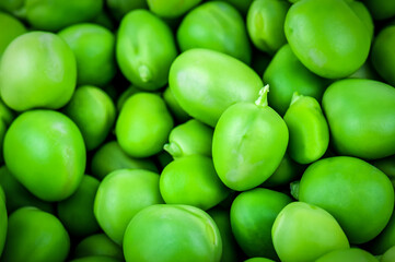 Green organic pea texture
