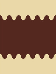 Dripping melted chocolate background. Brown and white chocolate shades. Seamless repeating vector pattern.