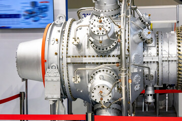 Powerful gas turbine power plant.