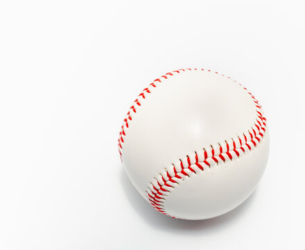 Baseball on white background. Isolated image. Sports Equipment, Sports, Baseball