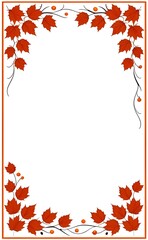 Thanksgiving border frame illustration