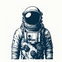 Astronaut style graphic art by Ai generated