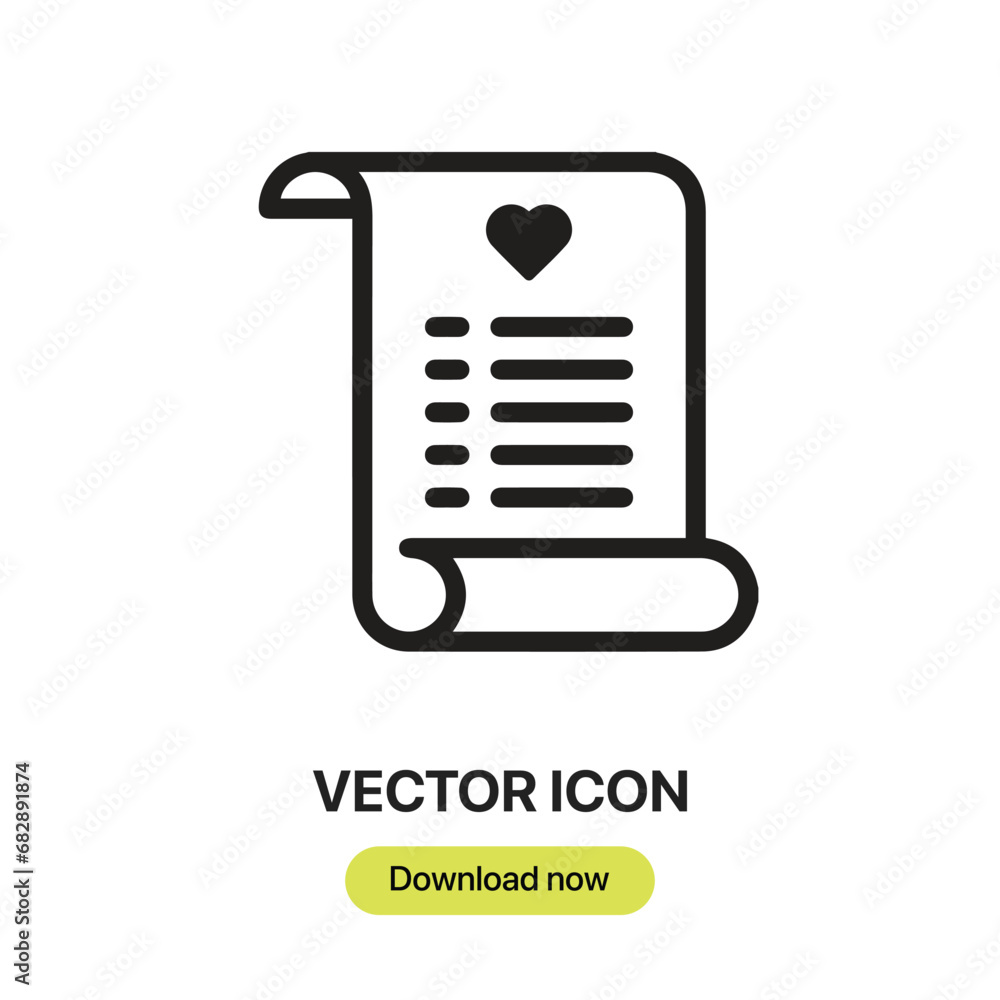 Aufkleber list icon vector. linear-style sign for mobile concept and web design. list symbol illustration. pix