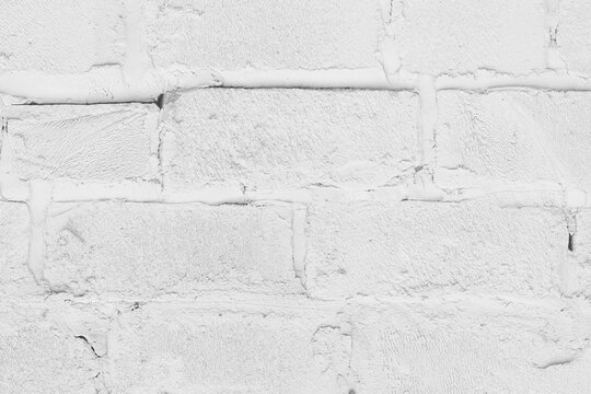 Old White Silicate Blocks Brick Wall Light Paint Texture Background