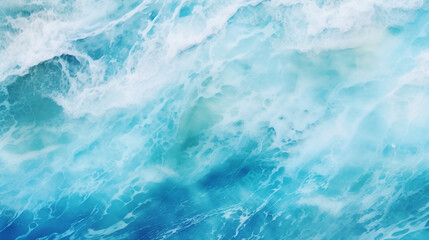 Turquoise Aerial Seascape - Coastal Beauty and Tranquil Waters