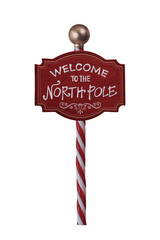 North Pole sign. PNG.