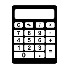 calculator icon isolated on white