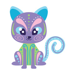 mexico alebrije cat