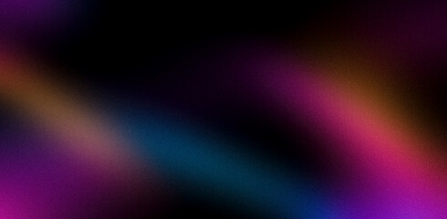 Pink yellow blue orange unique blurred grainy background for website banner. Illustration in rainbow colors. Desktop design. Large, wide template, pattern. Color gradient, ombre, blur. Colorful bright
