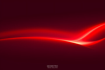 Dark Red Wave Background, Abstract geometric background with liquid shapes. Vector illustration.