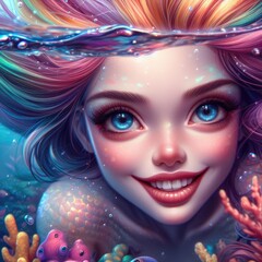 Obraz premium Underwater Fantasy Portrait