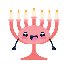 hanukkah character menorah