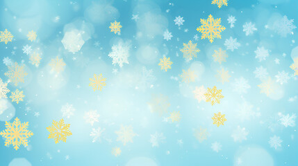 blue background with Christmas background, Falling snow background. Vector illustration, Falling Snowflakes Background Banner, Winter / Christmas Concept, Heavy snowfall in different shapes and forms.