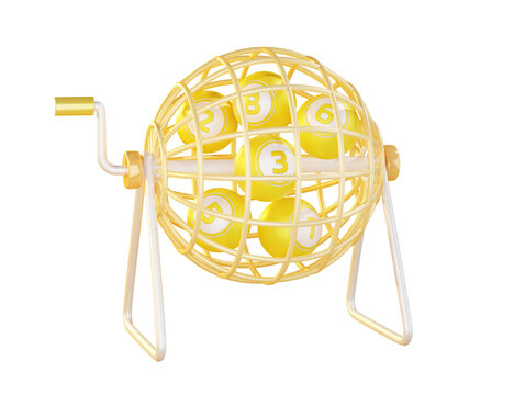 Lottery machine and golden balls