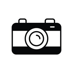 Camera  icon isolate white background vector stock illustration.