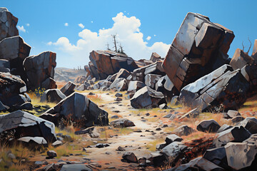 Fototapeta premium The Rocky Path