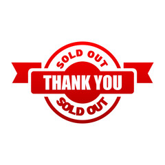 sold stamp illustration