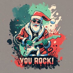 Santa Claus is the ultimate Rockstar of Christmas, spreading joy and cheer wherever he goes. 