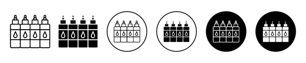 Ink cartridge icon illustration set