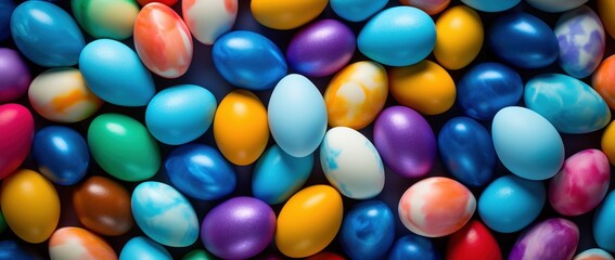 Colorful Easter eggs background