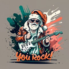 Santa Claus is the ultimate Rockstar of Christmas, spreading joy and cheer wherever he goes. 