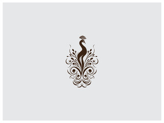 Premium peacock logo design vector, vector and illustration,