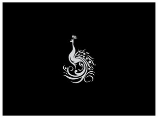 Naklejka premium Premium peacock logo design vector, vector and illustration,