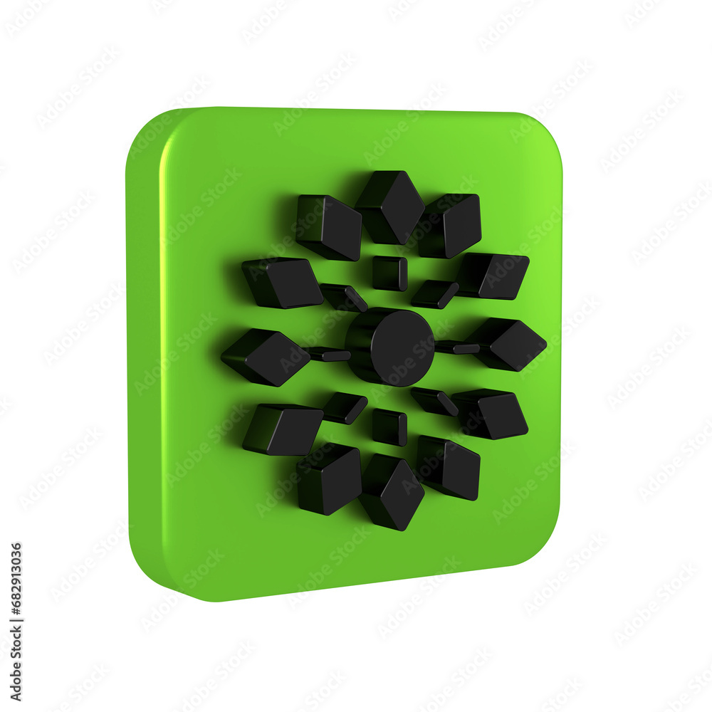 Poster black firework icon isolated on transparent background. concept of fun party. explosive pyrotechnic 