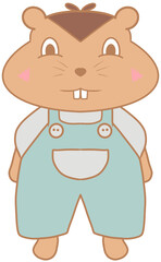 illustration of a groundhog 