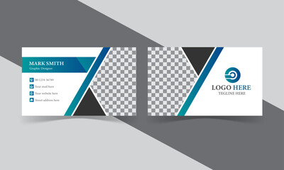Modern and clean professional business card template design