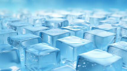 Icy Surface Winter Wonderland - Cold Frosty Landscape Illustration