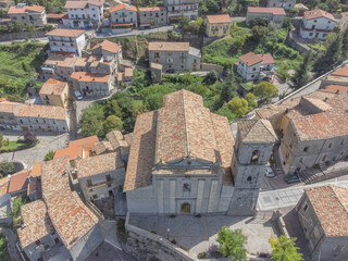 Fototapeta na wymiar Panoramic view of the village of Altilia