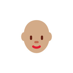 Person: Medium-Skin Tone, Bald