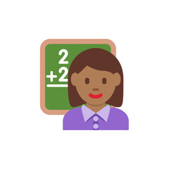 Woman Teacher: Medium-Dark Skin Tone