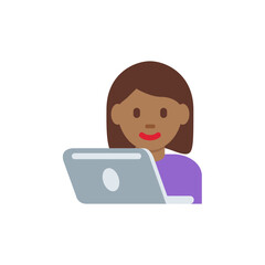 Woman Technologist: Medium-Dark Skin Tone