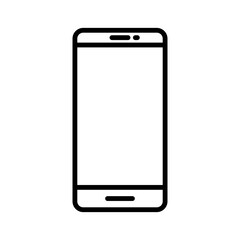 phone icon vector design template illustration in trendy flat style suitable your design web