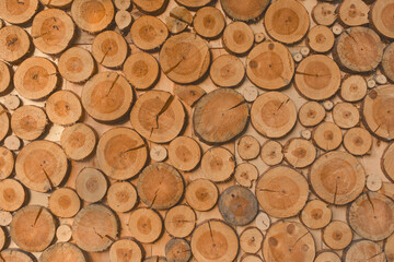 Annual Wooden Rings Sawn Stump Wood Design Abstract Pattern Texture Background
