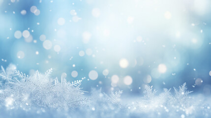 Obraz na płótnie Canvas Magical Winter Wonderland with Snowflakes