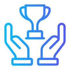 achievement gradient icon