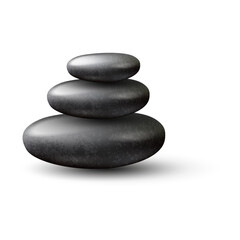 Obraz na płótnie Canvas pile of stones.Spa black stones Royalty.Template Of Spa Massage Stones.Stones Stock Vector.Balanced Rocks Vector Images.