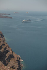 Obraz premium Stunning views of Santorini island in Greece Mediterranean Sea