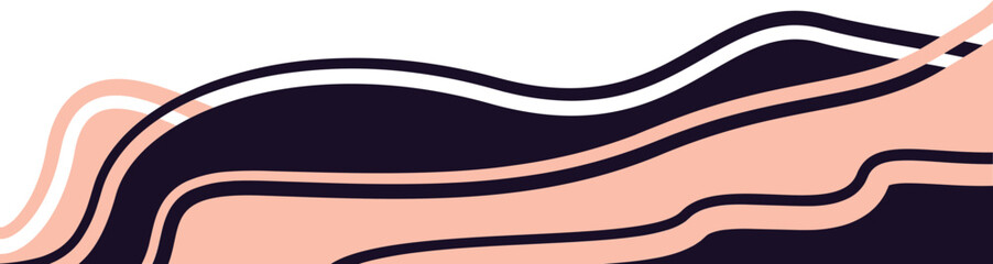 Abstract Wave Footer Graphic Element