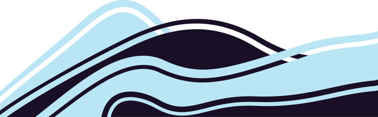 Abstract Wave Footer Graphic Element