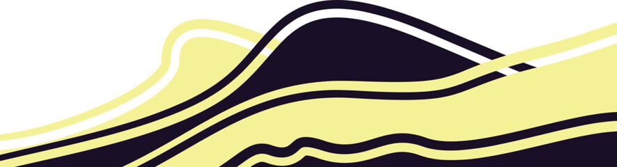 Abstract Wave Footer Graphic Element