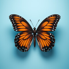 3D rendered photo of butterfly made with generative AI