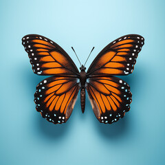 Fototapeta premium 3D rendered photo of butterfly made with generative AI