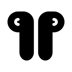 Wireless earphones icon