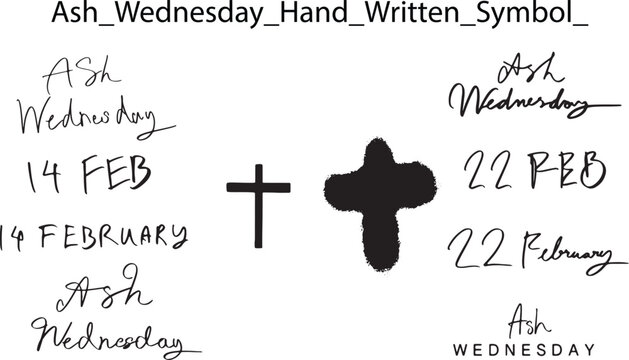jesus christ ash wednesday lent calligrahy hand written text quote font symbol sign black dark color christian cross march grace hope 22 February 14 celebration date day carnival symbol decoration - Powered by Adobe