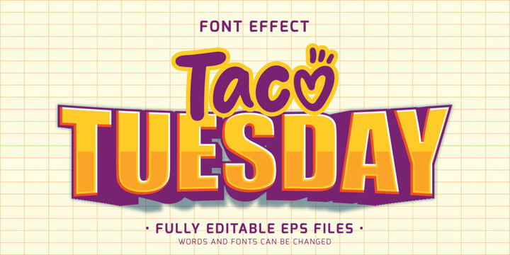 Fun and bold text effect, editable street food logo design