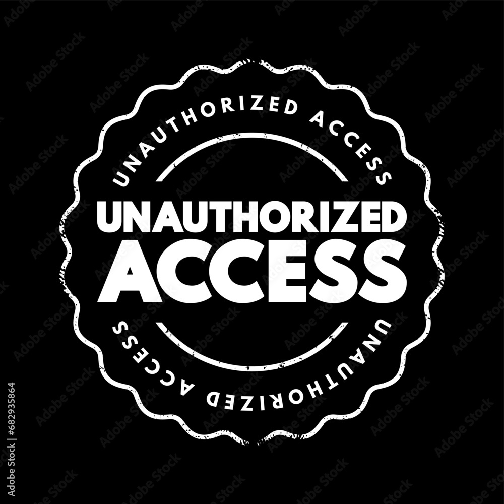 Poster unauthorized access - gains entry to a computer network, system, application software, data without 